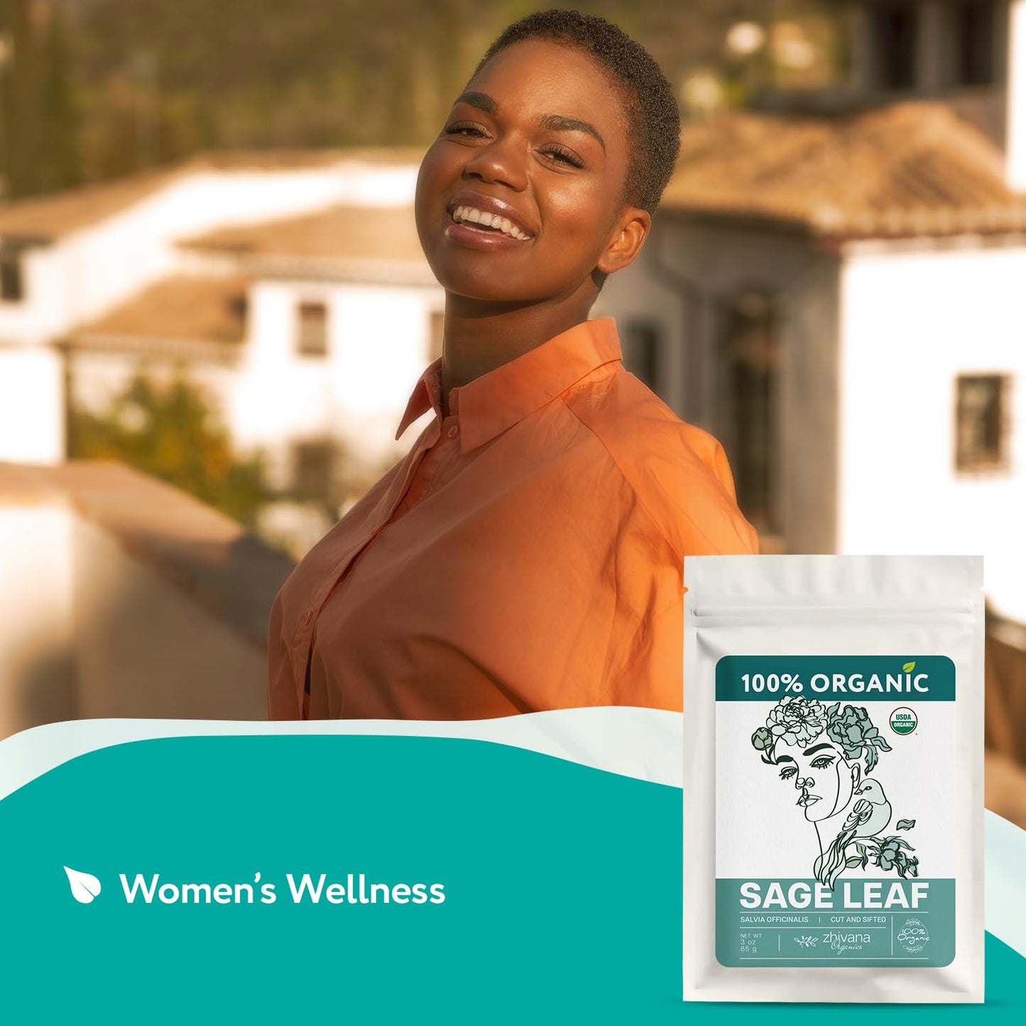 Super Value Pack 5 LB - Organic Sage Leaf (Salvia officinalis) β Loose Dried Leaves β Edible Grade for Tea, Seasoning & Herbal Uses