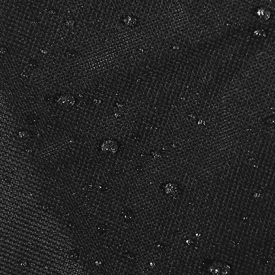 Sunnydaze Round Outdoor Fire Pit Cover - Heavy-Duty 300D Polyester and PVC with Drawstring Closure - Black - 58-Inch