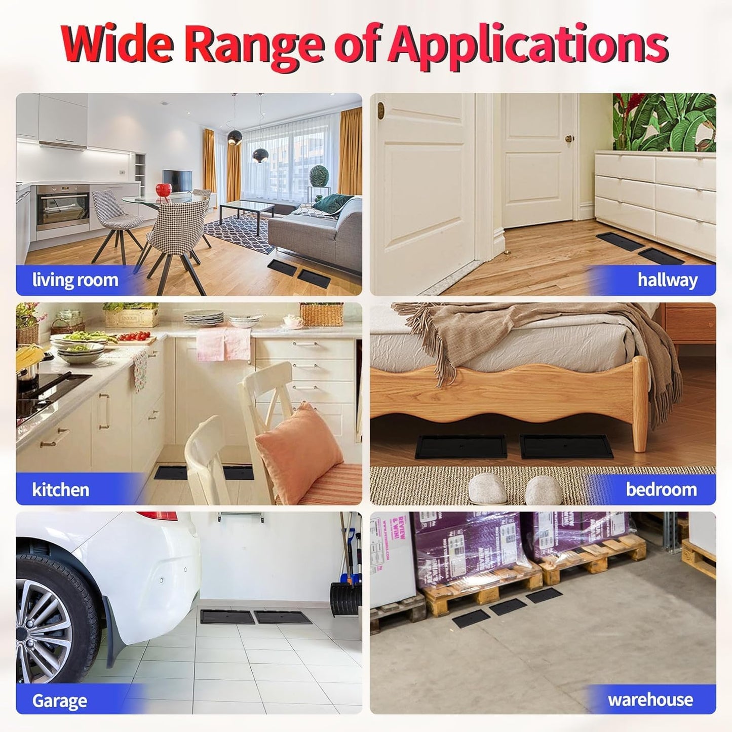 LULUCATCH Glue Mouse Traps Indoor for Home 18 Pack, Pre-Baited Sticky Plastic Glue Boards for House, Snake, Lizard, Insect, Mice, Rats & Spider Traps, Pet Safe Pest Control