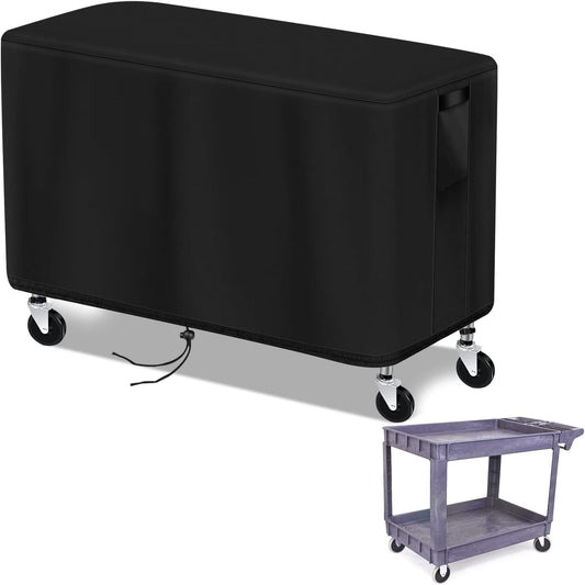 Prep Table Cover, Service Cart Cover for WEN 73009 500-Pound Service Utility Cart Waterproof Rolling Tool Carts Grill Table Covers - 42" L x 17" W x 31" H