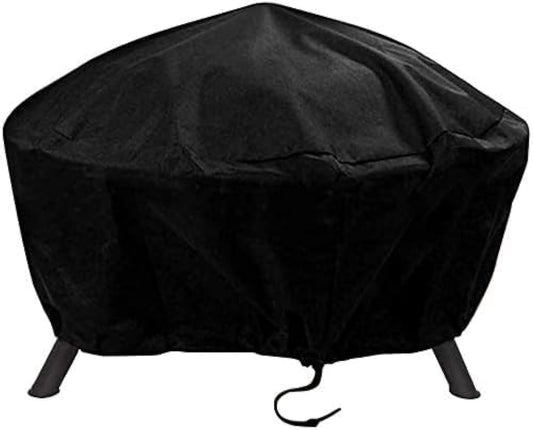 Round Fire Pit Cover, 40 Inches Diameter, 40 x 24 inch Waterproof Firepit Covers, for Patio Fire Pit, Full Coverage Dustproof Anti UV Outdoor Fire Pit Cover