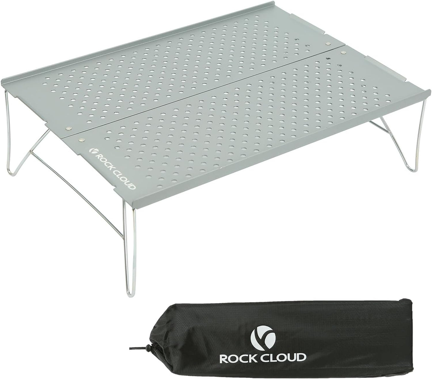 ROCK CLOUD Mini Compact Camping Table Ultralight Folding Table for Backpacking Camp Hiking Beach Picnic BBQ
