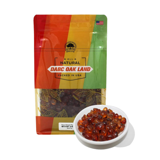 DABC OAK LAND Wild Peach Gum, All Natural Edible Peach Blossom, Tears Tao Jiao Peachs Resin, 滋補抗皺 桃膠 Boosting Resin for Skin & Health, Food Additives Free for Dessert, Drink, Soup, Tea, 8OZ/Bag