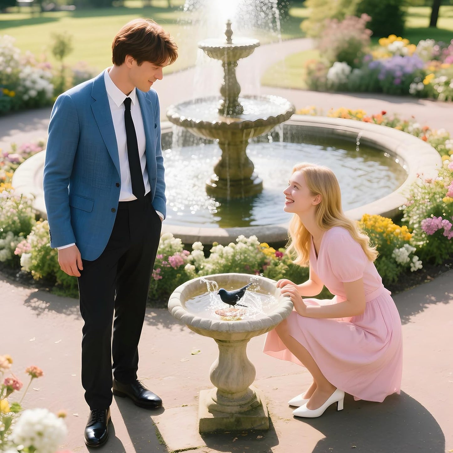 2 Pack Bird Bath Copper Disk, Premium 0.6mm Sturdy 99.99% Pure Copper Disk for Bird Baths,Triple-Point Support Ensures Clean Water Year-Round, Compatible with All Outdoor Birdbath Bowls