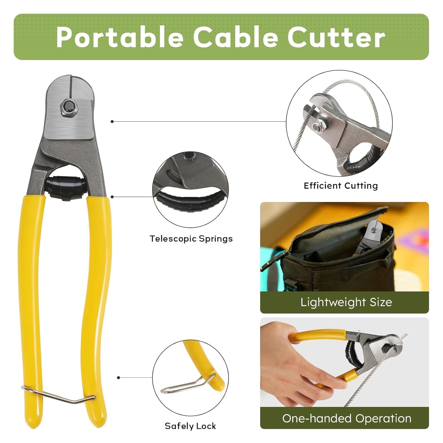 1/8 Inch Stainless Steel Cable Kit 200FT, 7 x 7 Strands Wire Rope with Aluminium Sleeves & Thimbles for Deck Railing, String Light Hanging, Shade Sail, Garden and DIY Projects