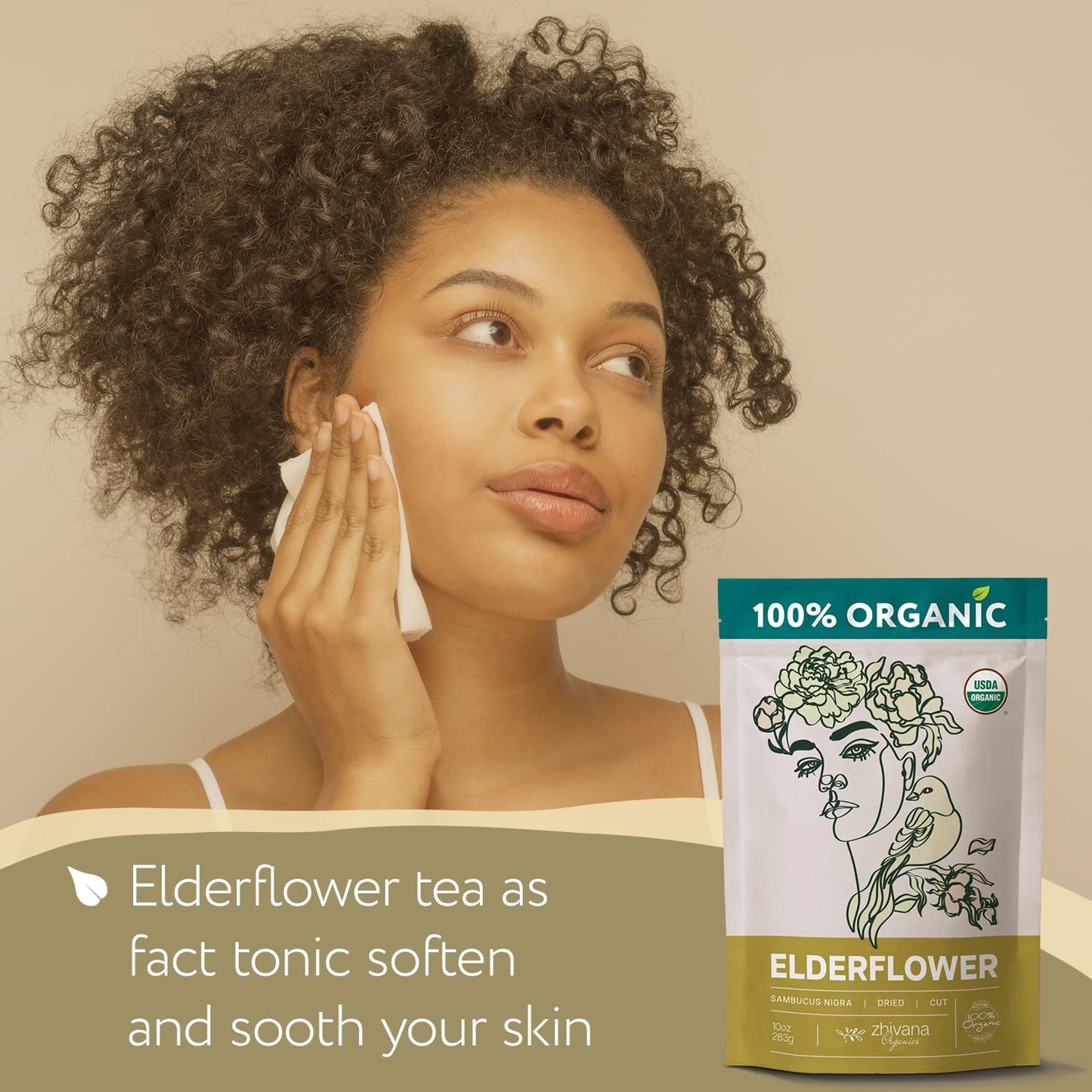 Super Value Pack 5 LB - Organic Elderflower Tea - Respiratory Health Tea, Immune Support - Allergy Relief