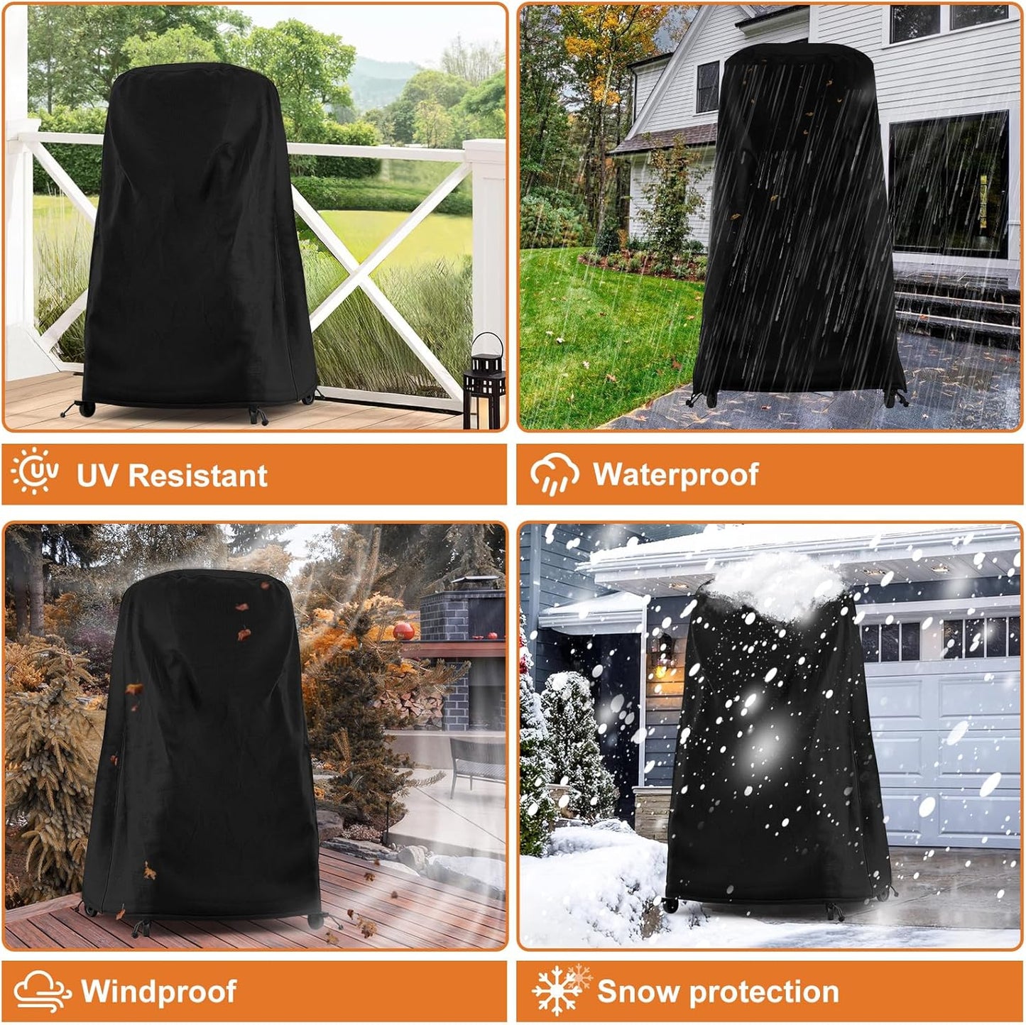 Pizza Oven Cover for Gozney Arc, Arc XL, Dome, Dome S1 Pizza Oven with Stand, Full Length Waterproof Dustproof Pizza Oven Cover, Outdoor Oven Accessory