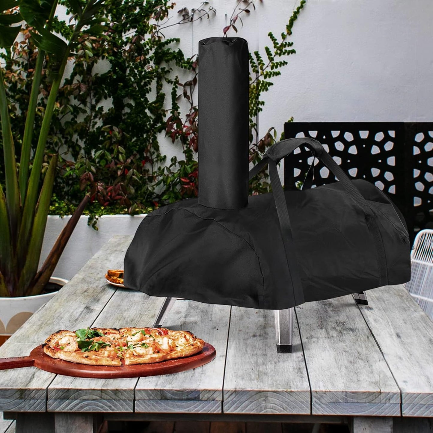 Pizza Oven Cover for BIG HORN and aidpiza 12,TwoPone Waterproof Pizza Oven Accessories Carry Cover for Outdoor