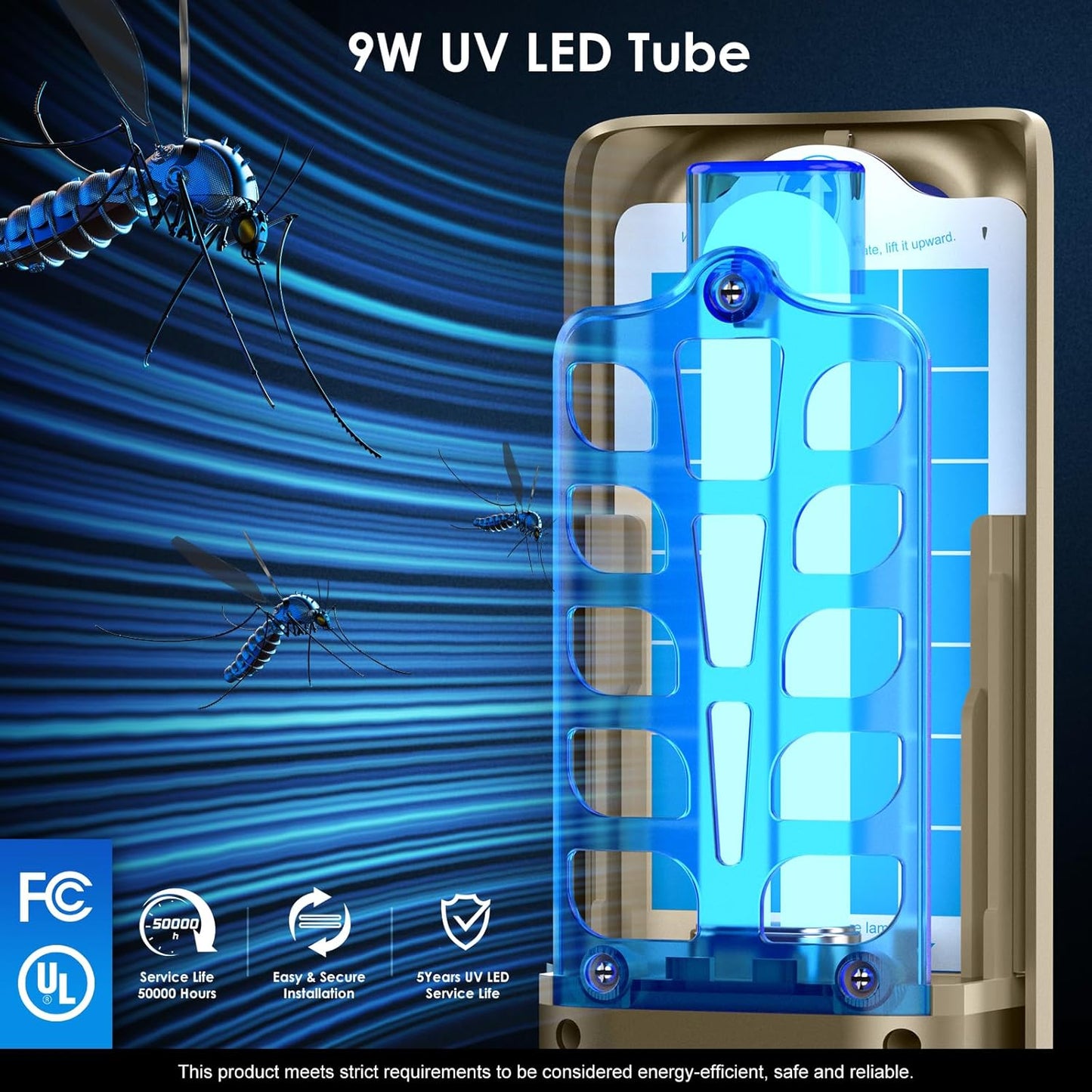 Fly Trap Indoor, Plug in Fruit Fly Traps for Indoors(1 Device + 10 Refills),Gnat Light Traps for House Indoor Bug Zapper, Gnat Killer Indoors Catcher for Home Office (White)