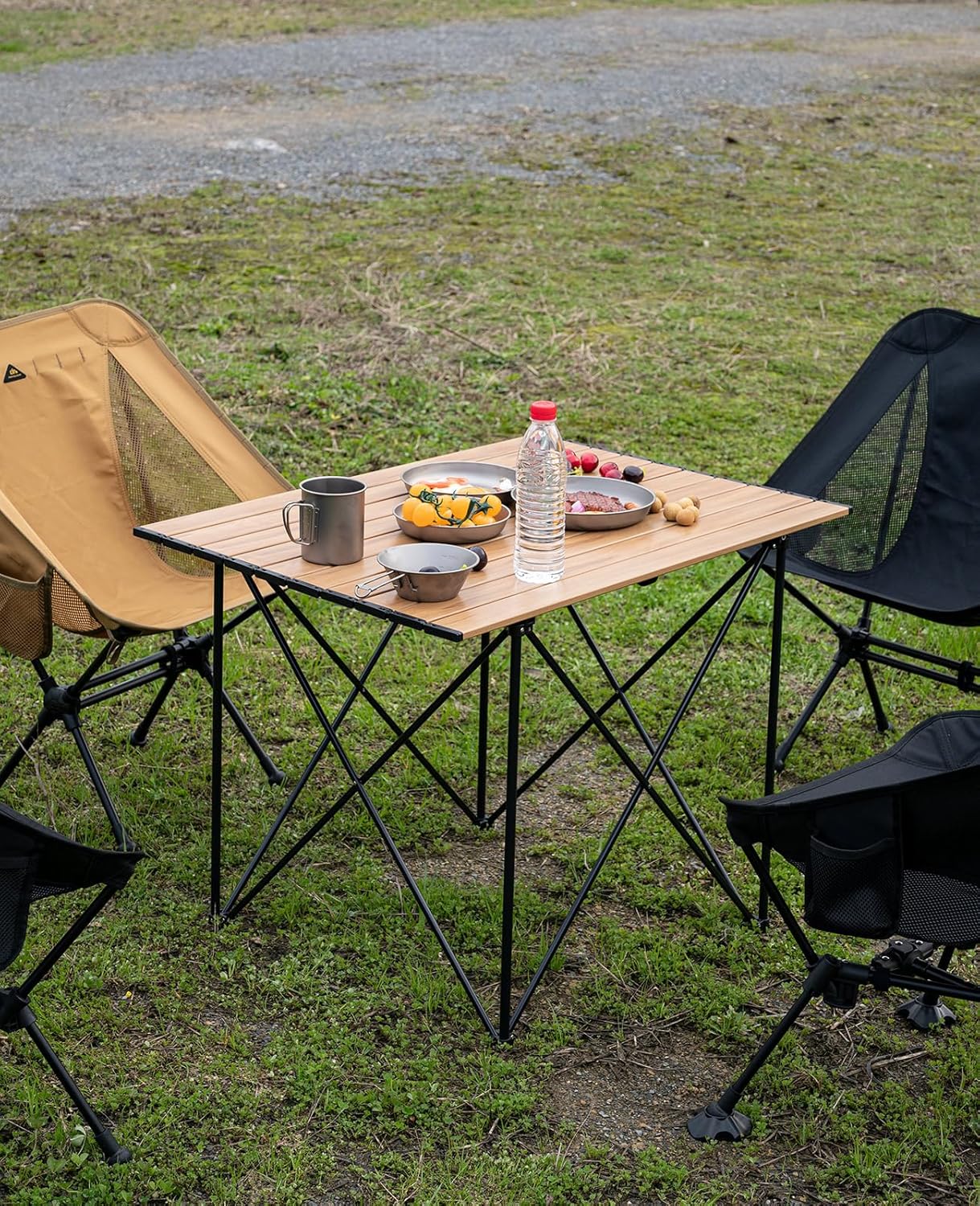 iClimb Ultralight Compact Camping Folding Table with Carry Bag (Reinforced Nature - XL)