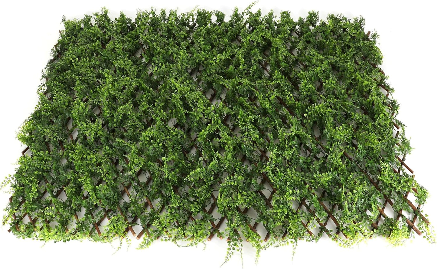 3rd Street Inn™ Leaf Trellis - Bamboo Greenery Panel - Boxwood and Ivy Privacy Fence Substitute - DIY Flexible Fencing (1, Juniper)